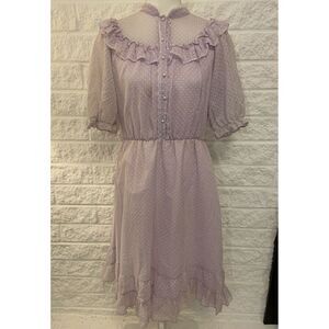 Vintage 50s 60s D.B.A. L.A. Ruffle Dress
